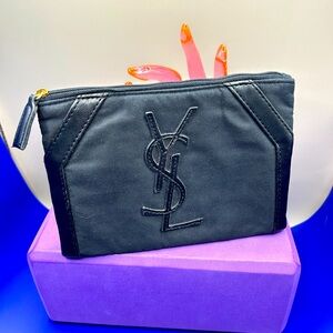 YSL Black Parfums Pouch Case Approx 7.5x5